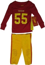 New USC Trojans Football oufit sleep set Southern California Baby 24M toddler
