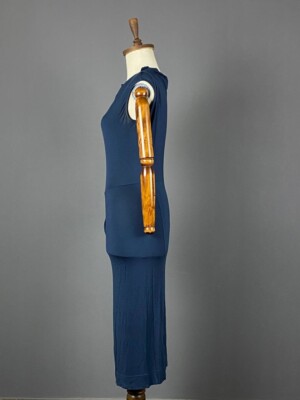 VIVIENNE WESTWOOD Anglomania Blue Sleeveless Bodycon Tank Long
