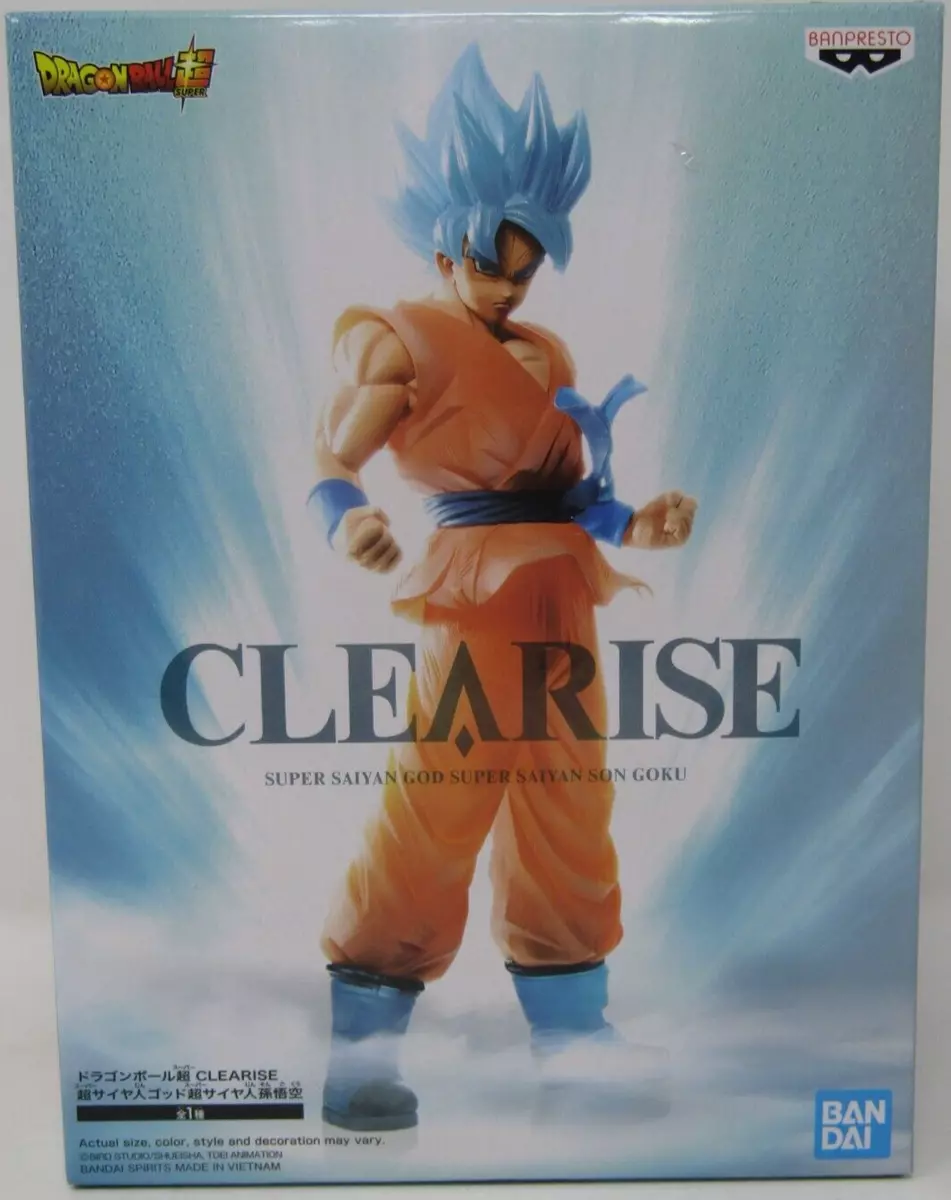 Action Figure Dragon Ball Super - Goku Super Sayajin Blue - Clearise -  Bandai Banpresto - Original - Bragames