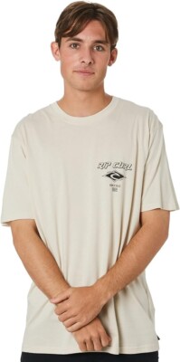 RIP CURL Men's S/S T-Shirt FADE OUT ICON Washed  Clove Size XLarge  NWT LAST ONE