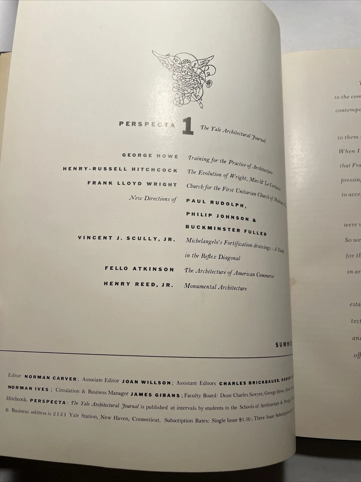 RARE Perspecta 1, 2, & 3 Yale Architectural Journal 1952-1955 MCM ExLib HC Bound - Image 2 of 4