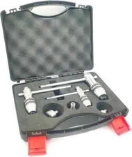 3Pcs Set Guiding Tap Wrench w/Freely Spinnable Cap with Plastic Suitcase