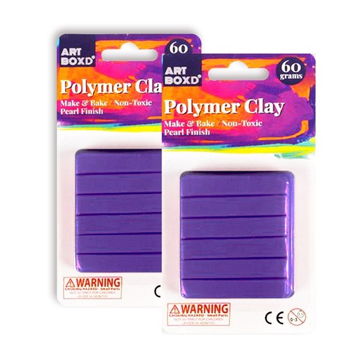 2pk Polymer Clay 60g Block Modelling Oven Bake Moulding Sculpting DIY Craft Soft - Picture 23 of 25