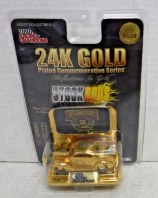 Jerry Nadeau 13 First Plus Racing Champions 24k Gold Diecast 121224AST2