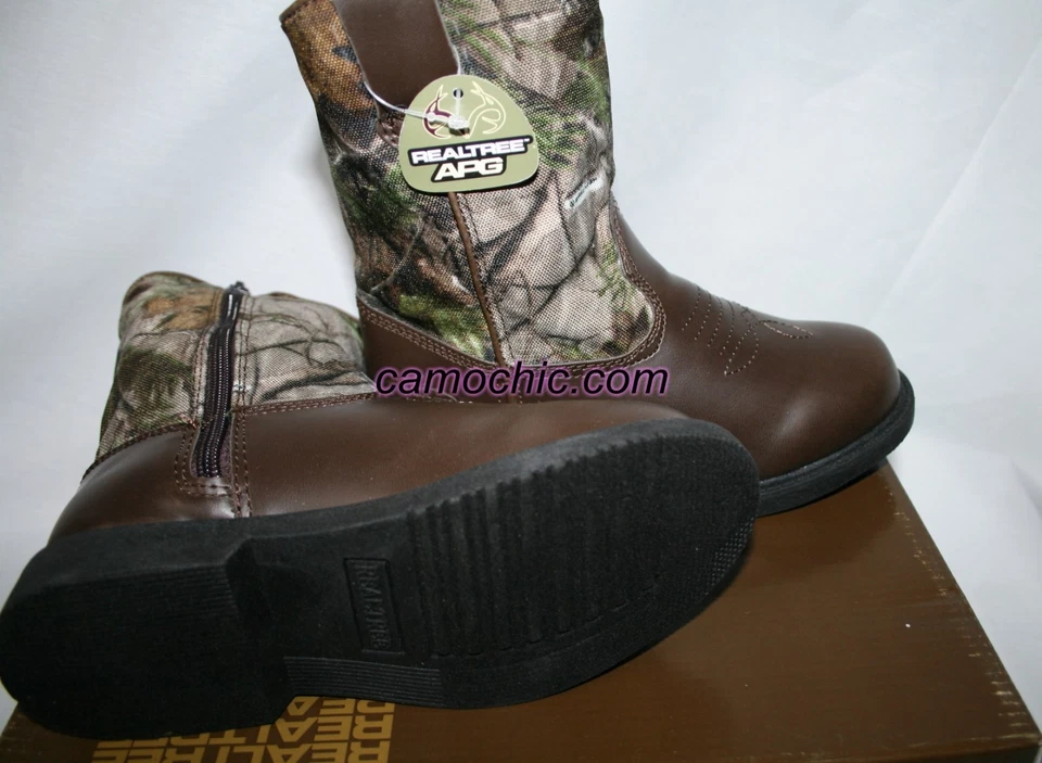 Realtree Camo Boys Cowboy Boots, Youth Kids Toddler Camouflage Dustin Jr. - Image 2 of 2