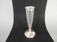 ANTICO CALICE PORTAFIORI CRISTALLO-ARGENTO