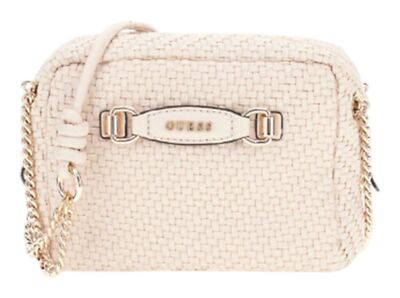 GUESS Francy Camera Crossbody Bag Umhängetasche Tasche Shell rosa Neu