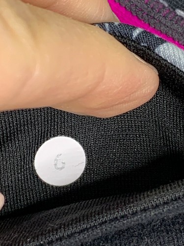 Lululemon Damen Training zugeschnittene Leggings schwarz rosa Kompressionshose Größe 6 - Bild 7 von 7