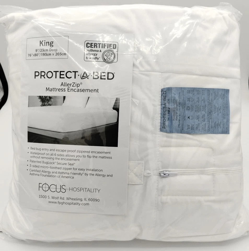 Colchón de 6 lados tamaño KING AllerZip impermeable a prueba de insectos y alergias Foto 2 de 4