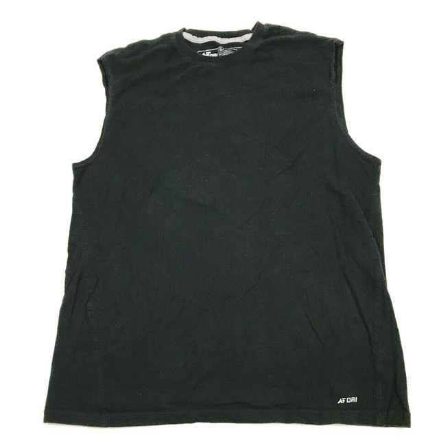 Athletech ATdri Tank Top Sleeveless Shirt Size Medium Black Loose Weightlifting | eBay