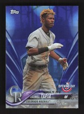 2018 Topps Opening Day Royal Blue Raimel Tapia #40 Colorado Rockies
