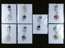 Free Iwatobi Swim Club Metal Charm set Complete set of 7 official Ani-Kuji New