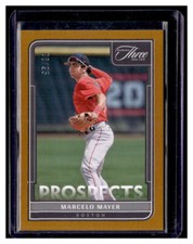 2022 Panini Three and Two Prospects Gold #3 Marcelo Mayer RED SOX /25 