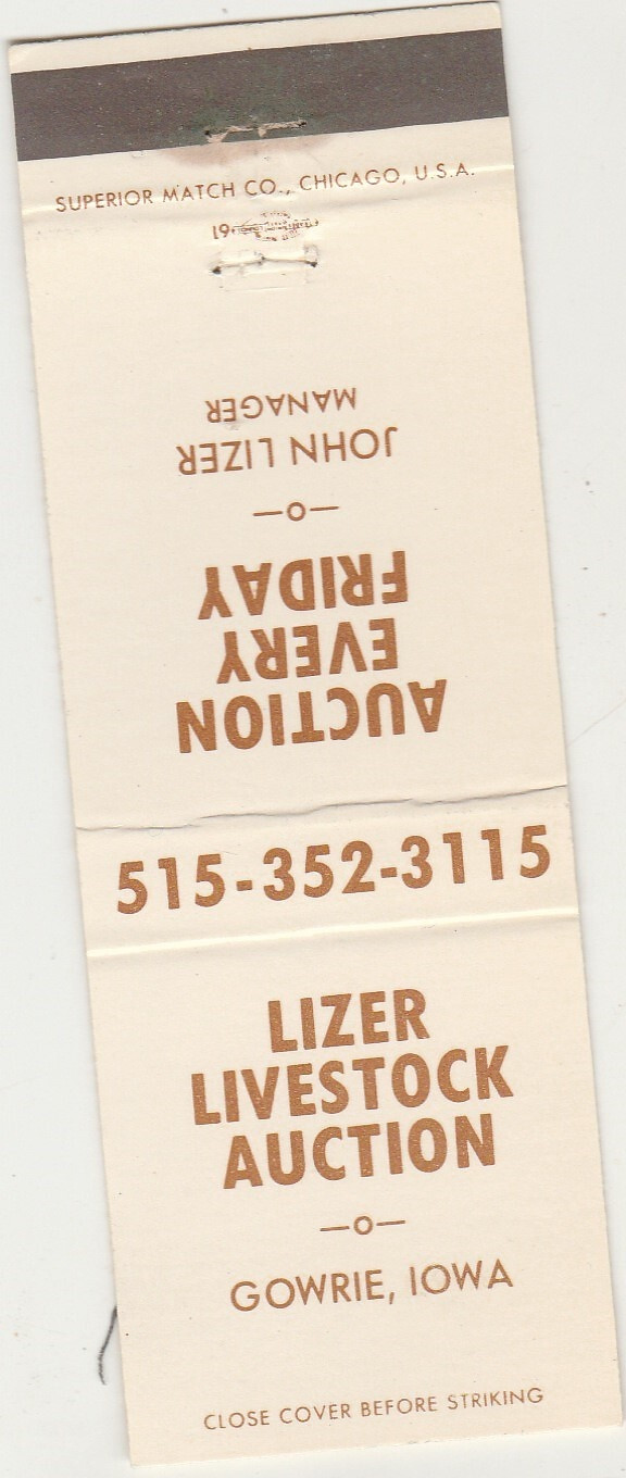 Lizer Livestock AuctionGowrieIowaIA eBay