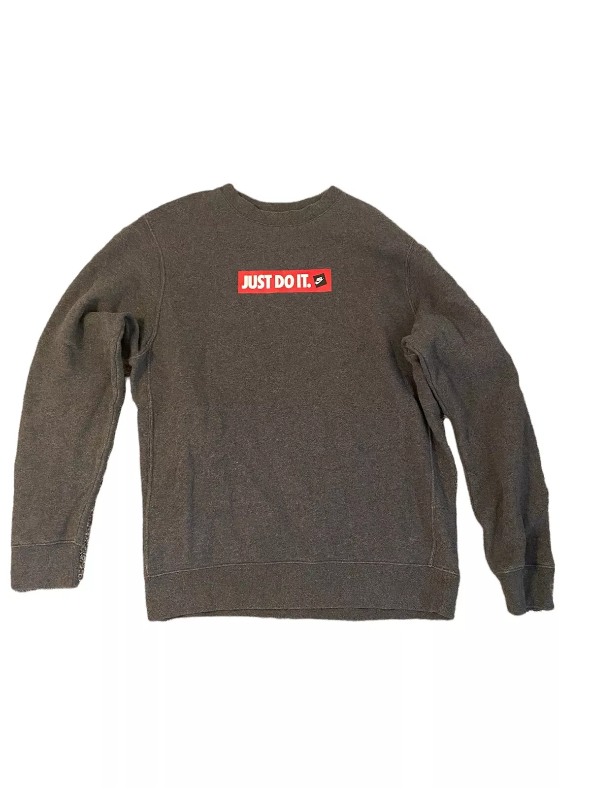 Pull col rond femme Nike noir logo boîte petit style suprême 
