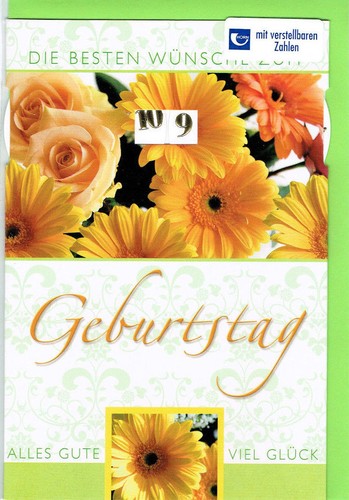 Geburtstagskarte 70, 75, 80, 85, 90,100 Jahre, Glückwunschkarte Geburtstag DIN 6 - Picture 46 of 46