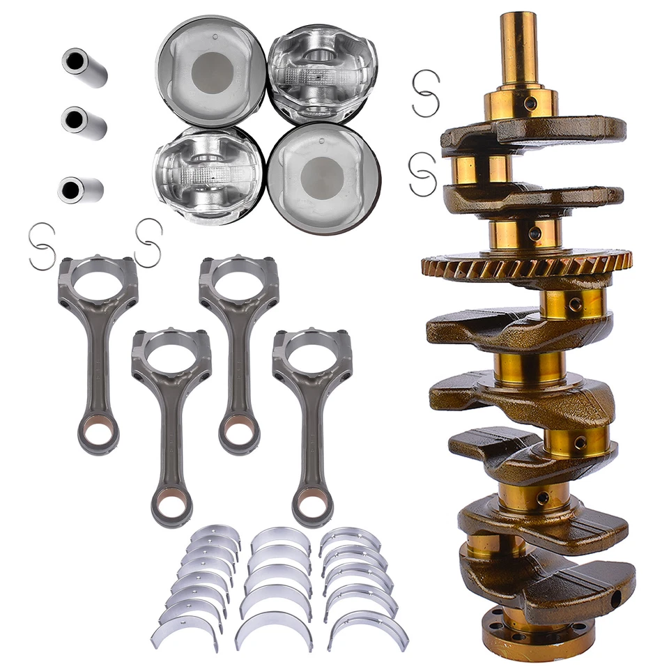 Crankshaft + Con Rods + Bearings + Pistons Set for Toyota Camry RAV4 2.4L 2AZFE - Image 2 of 4
