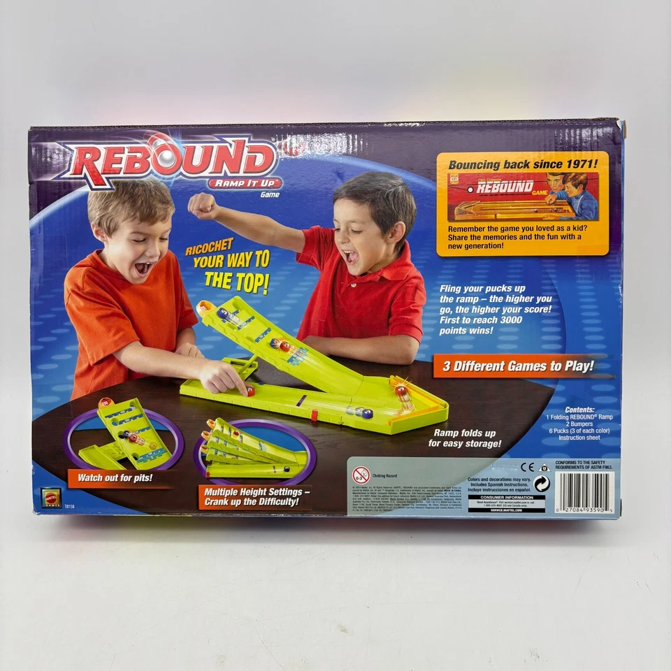 VINTAGE Rebound Ramp It Up Game COMPLETE Mattel Games 2010 Shuffleboard Bumper - Image 2 of 4