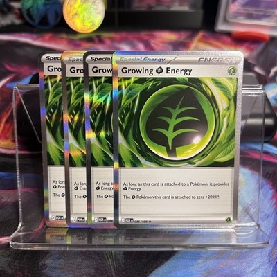 [4x Playset] Growing Grass Energy 086/088 ME3: Perfect Order POKEMON TCG HOLO