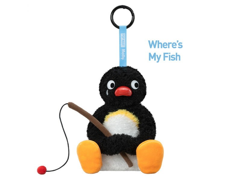 ぬいぐるみ・マスコット Baby Molly x Pingu Happy Fishing Baby Molly x Pingu Happy Fishing series plush pendant. From