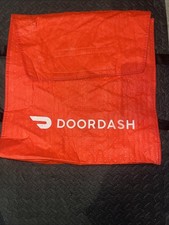 Used DOORDASH Thermal Insulated HOT/COLD Food Delivery Pizza Bag-FAST FOOD