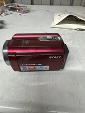 Sony Handycam DCR-SR68 Handheld Camcorder - Red - Tested READ