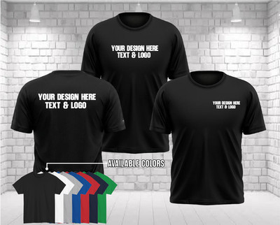 Personalisiertes Logo-T-Shirt mit beliebigem Text - individuelles Familienfoto oder Firmenlogo Geschenk