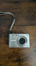 Fujifilm Digital Camera FinePix J100 10.0MP Silver Tested Works No Battery