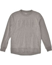 FILA Womens Oversized Graphic Sweatshirt Jumper UK 10 Small Grey Cotton AP60