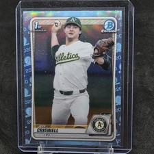 2020 Bowman Draft Chrome 1st  Sky Blue Refractor Jeff Criswell #BD-134