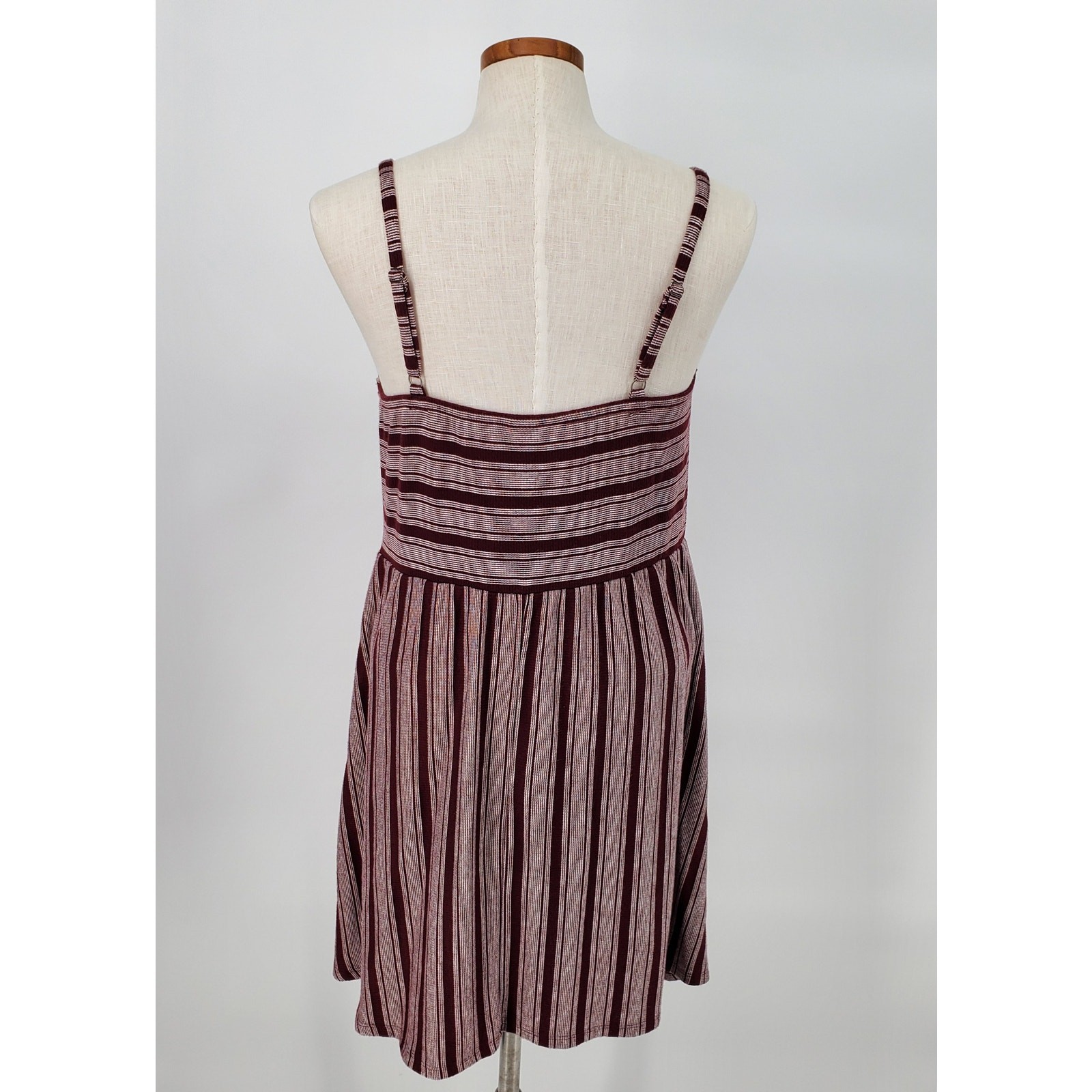 Universal Thread Burgundy Striped Mini Dress Wome… - image 2