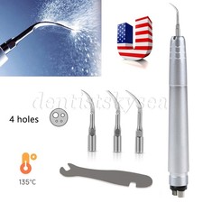 Dental Ultrasonic Air Perio Scaler Handpiece Hygienist 2/4-Holes 3 Scaling Tips