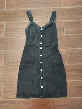Mango Jeans Dress Size S 4 Black