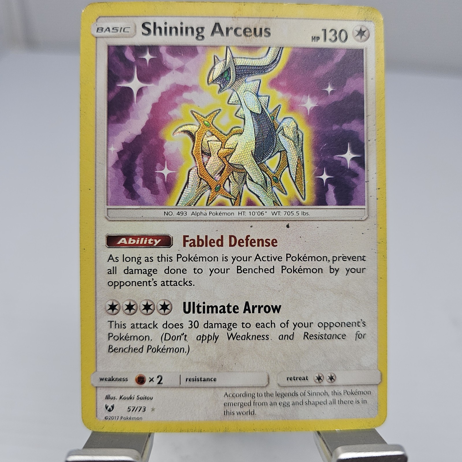 Shining Arceus 57/73 (Shiny Holo) - 2017 Pokemon SM Shining Legends