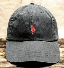 Polo Ralph Lauren Men  s Unisex OS Baseball Hat Cap Classic Black 100 Cotton NWT