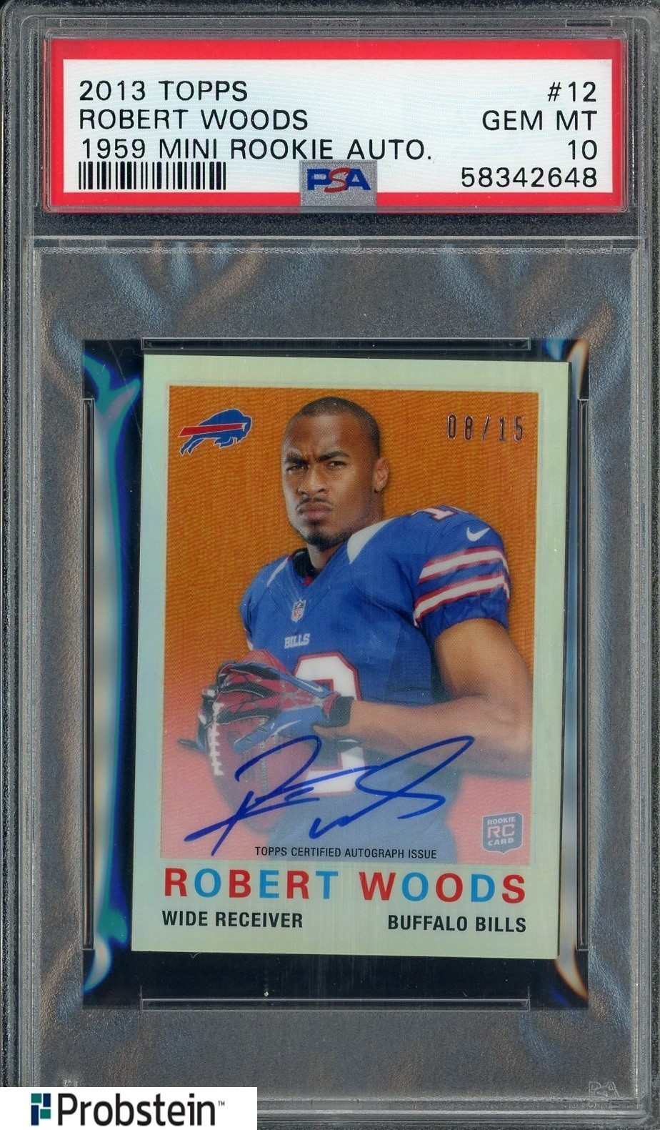 Robert Woods Topps 1959 Mini Rookie Autographs #12 Base