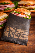 Premium "HOT TO GO" Sandwich Wrap Bags – Perfect for Takeaway & Food Service