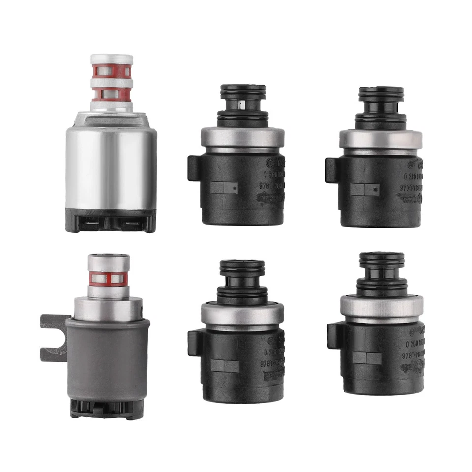 Kit de solenoide de cambio de transmisión de 6 piezas 5R55E 4R44E para Ford Ranger Explorer Mazda Foto 3 de 4