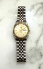 Rare Vintage Timex President Men’s Quartz Watch Day Date 2 Tone Needs A Battery