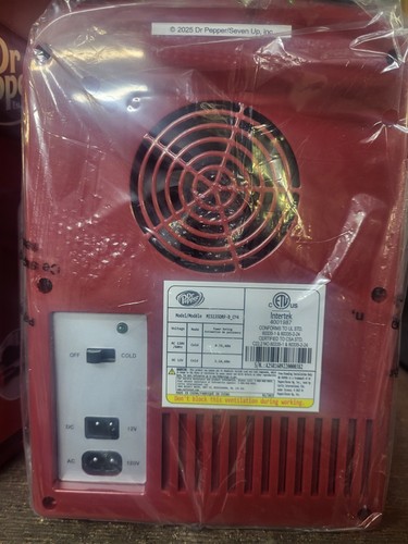 MIS135DRP DR. Pepper Mini Portable Compact Personal Fridge Cooler, 4 Liter NEW! - Picture 8 of 19