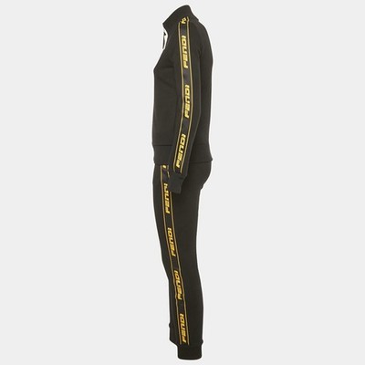 Fendi Black Logo Applique Cotton Tracksuit S | eBay