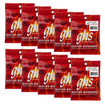 GHS Strings, GBUL Boomers, Nickel Plated Steel Electric Guitar Strings, Legen...