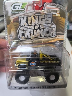   1971 Chevrolet K-10 Gulf Oil Super Special Kings of Crunch 1:64 Black & Gold