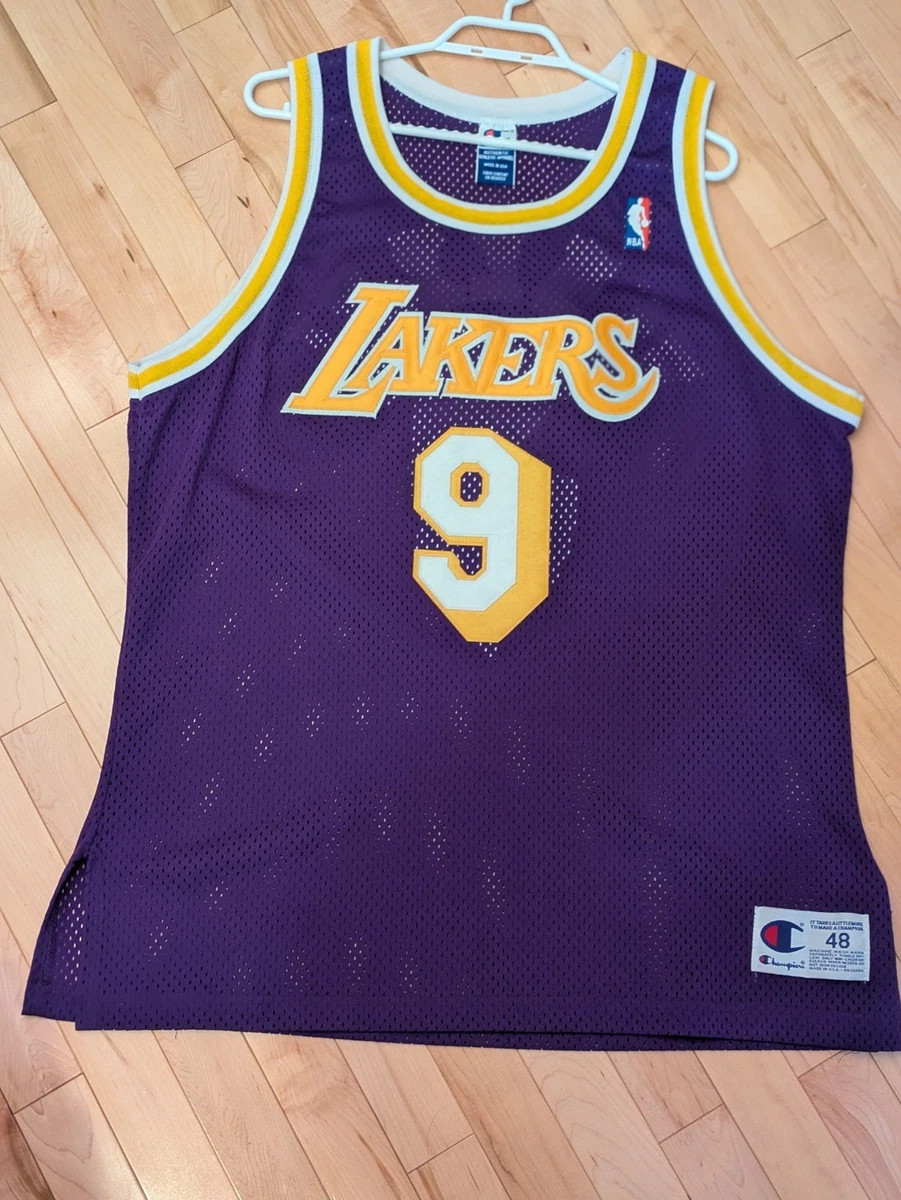【希少】NBA ユニフォーム　ニック　ヴァンエクセル Vintage CHAMPION Nick Van Exel #9 Los Angeles Lakers NBA