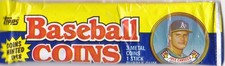1988 Topps VINTAGE $$ BASEBALL METAL COINS Pack Jose Canseco RARE! NEW SEALED!