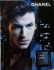 GASPARD ULLIEL / BLUE PERFUME by CHANEL = ADVERTISEMENT PRESS CUT 1 PAGE 2012