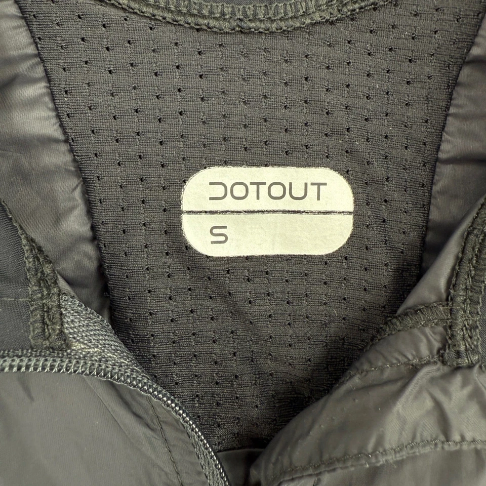 Dotout Cycling Jacket Sz S Windproof Lightweight Full Zip Black Italy - Image 3 of 4