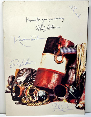 1994 Phil Collins 'Both Sides' Tour Concert Program Signed By 5 AVS 92
