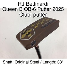 RJ Bettinardi Queen B QB-6 Putter 2025 putter Putter 33" Original Steel Right-Ha