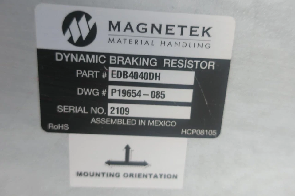 Magnetek EDB4040DH Dynamic Braking Resistor - Image 4 of 4